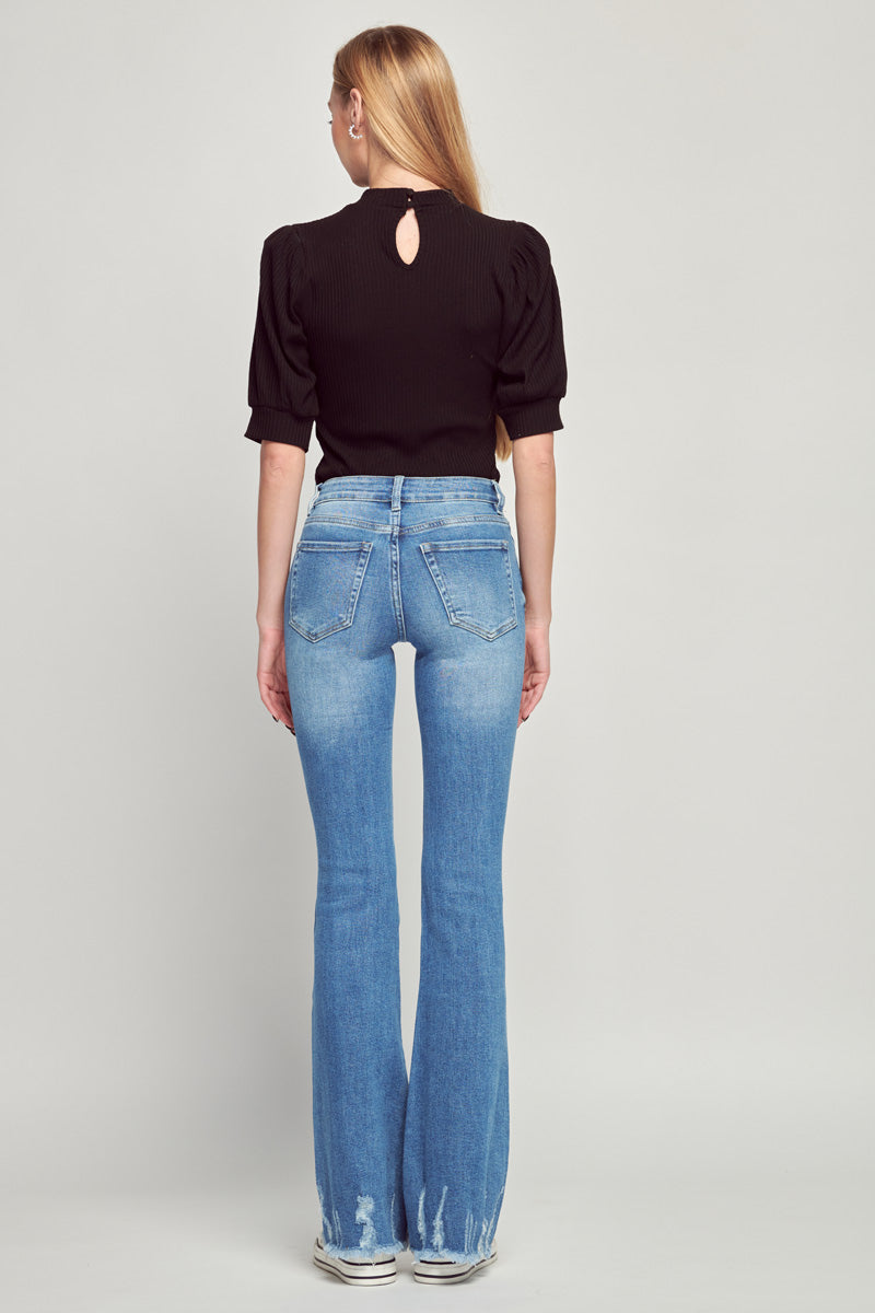 Darcy Mid Rise Flare Jeans