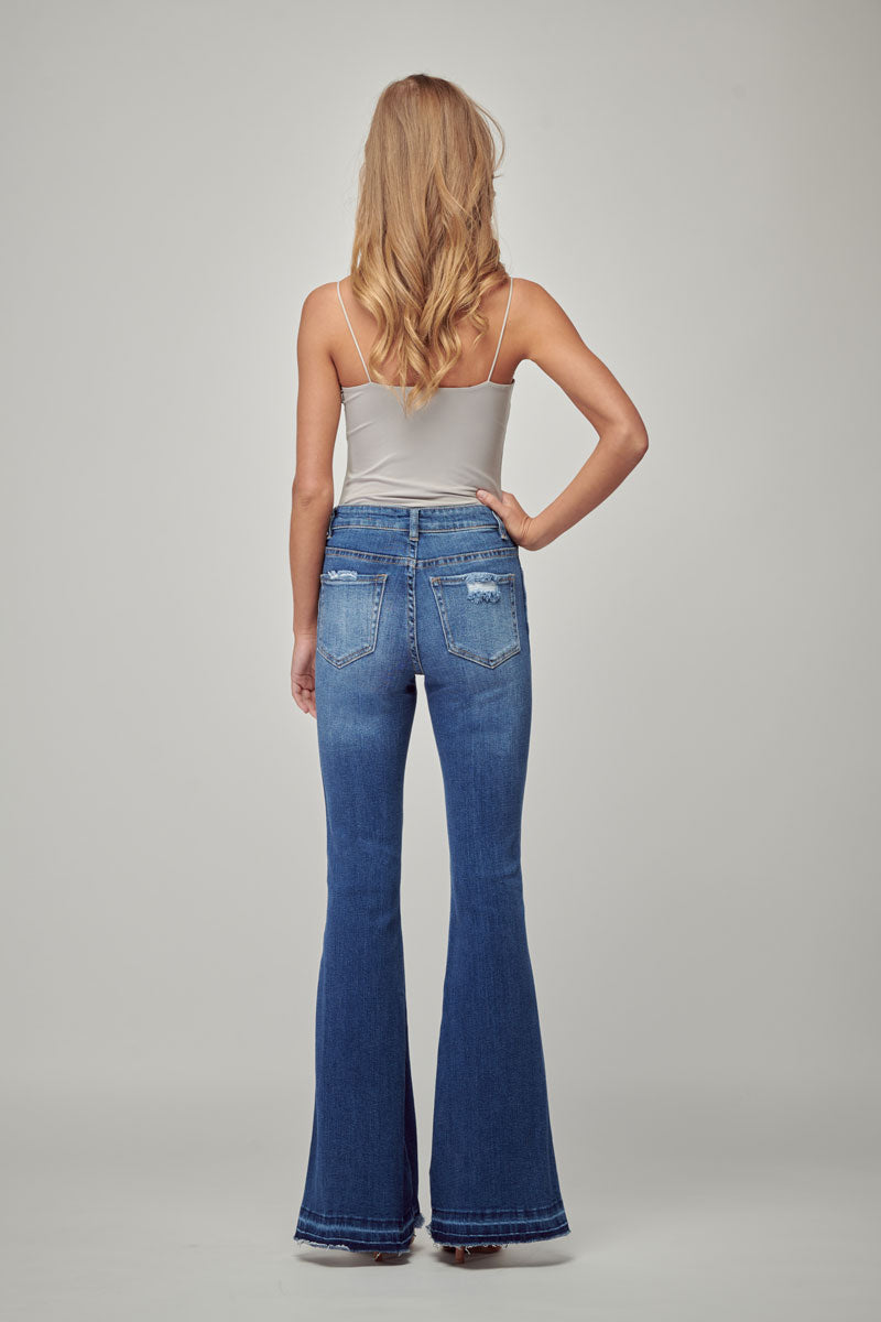 Lauren Mid Rise Flare Jeans