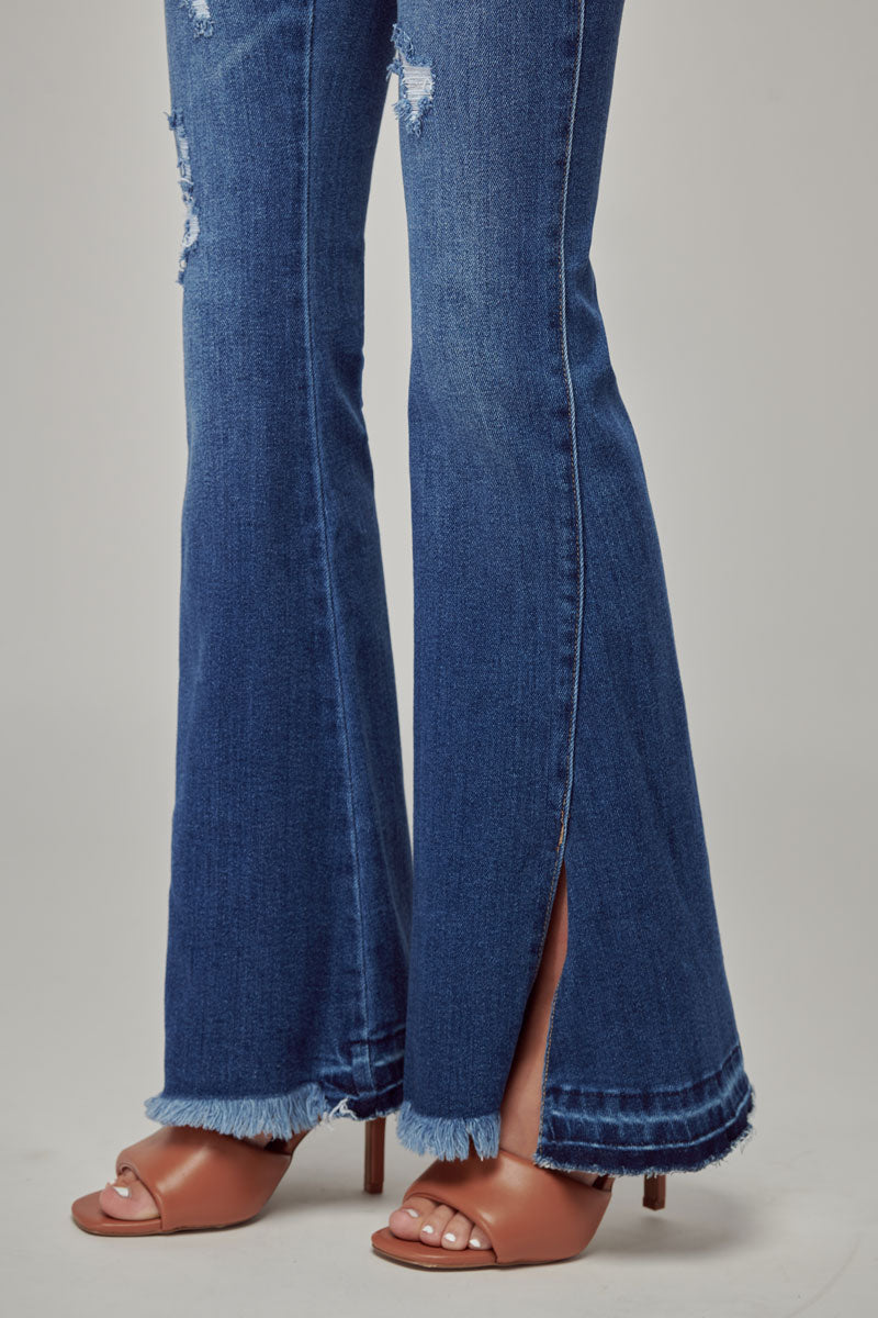 Lauren Mid Rise Flare Jeans