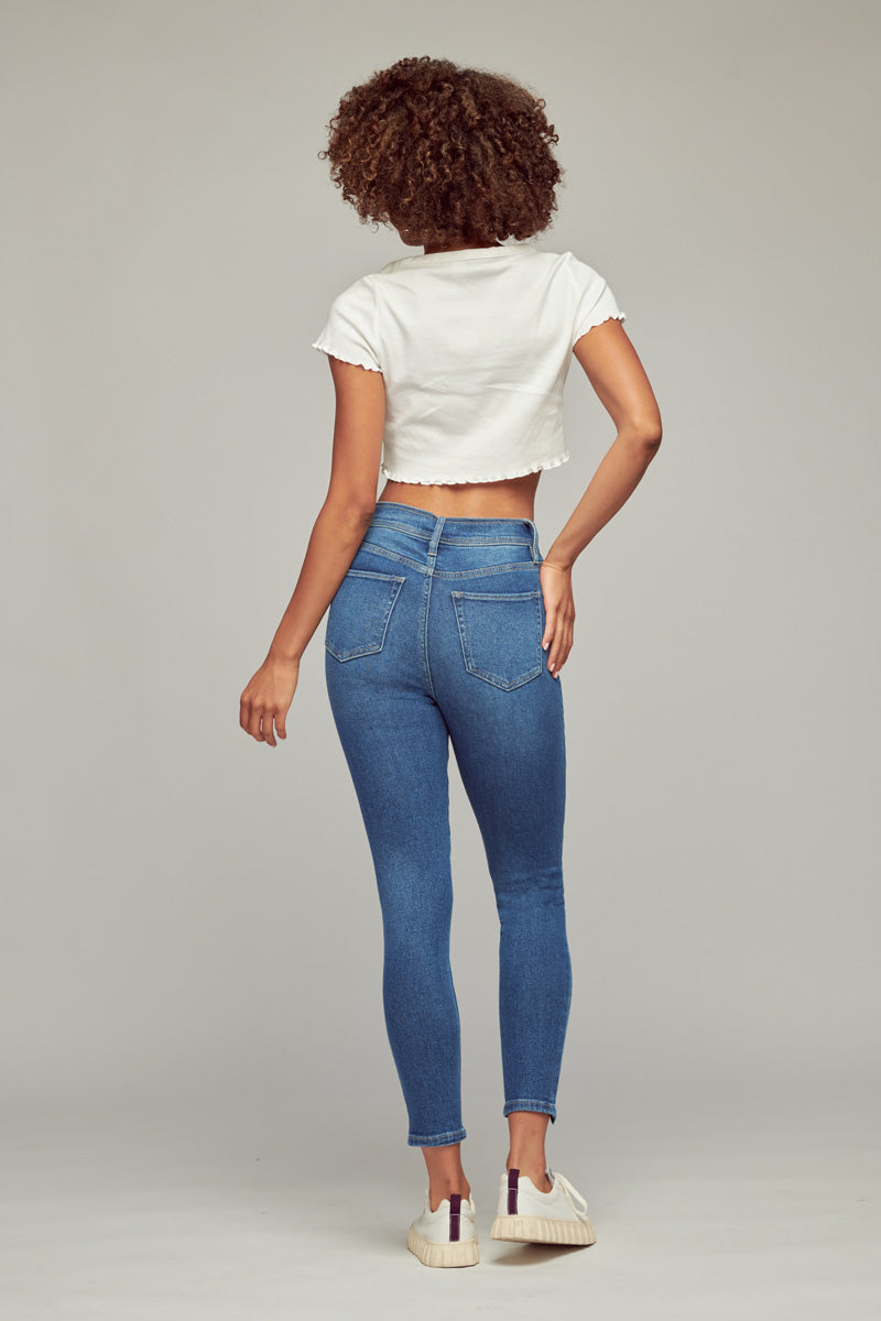 Stacey High Rise Ankle Skinny Jeans