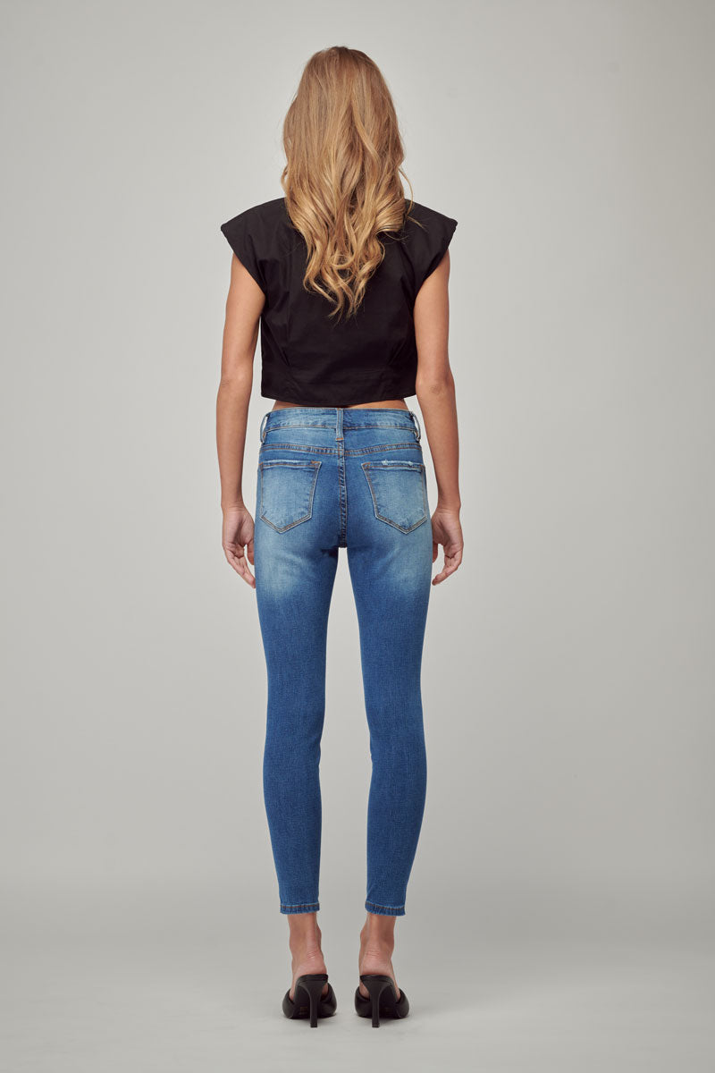 Colleen Mid Rise Ankle Skinny Jeans