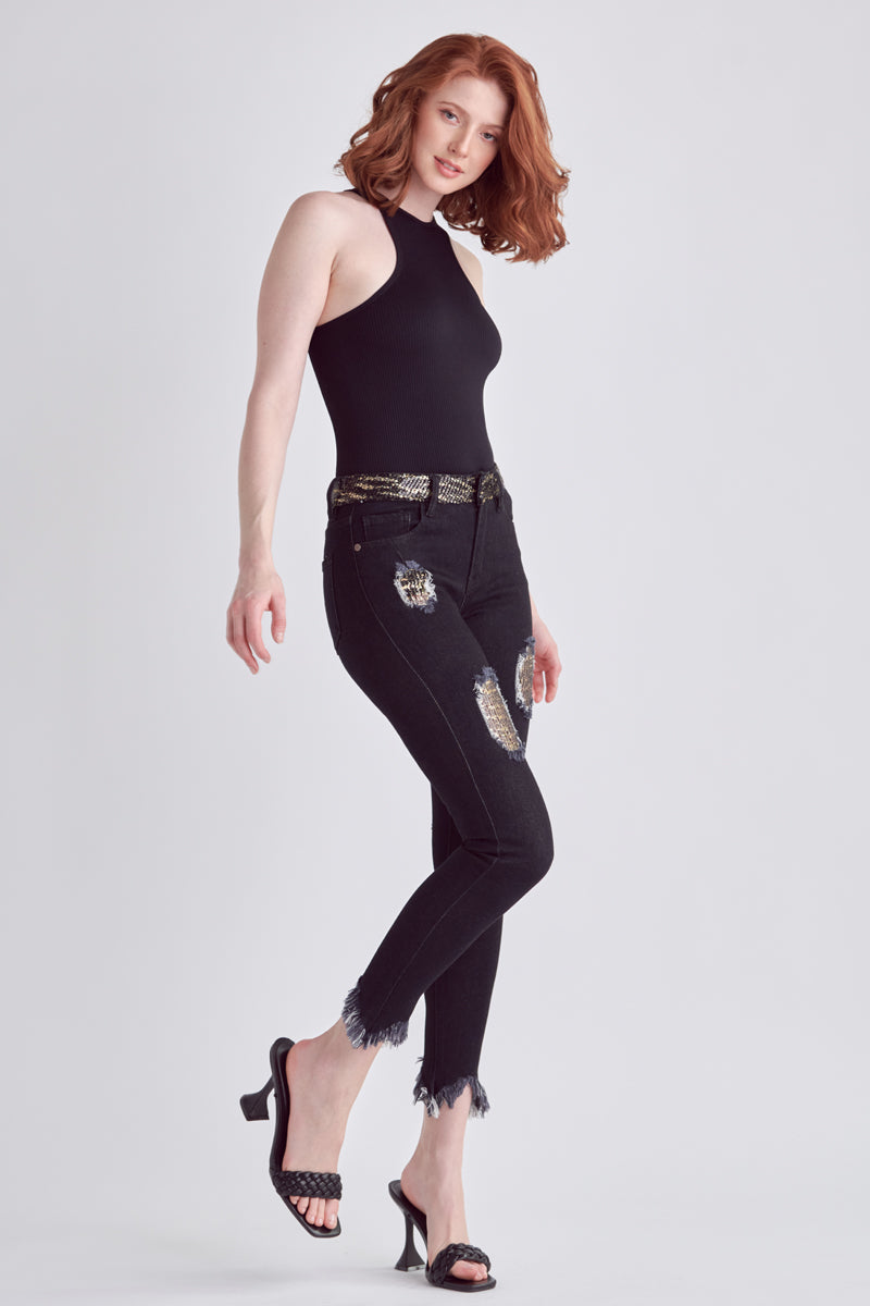 Keira Mid Rise Skinny Jeans
