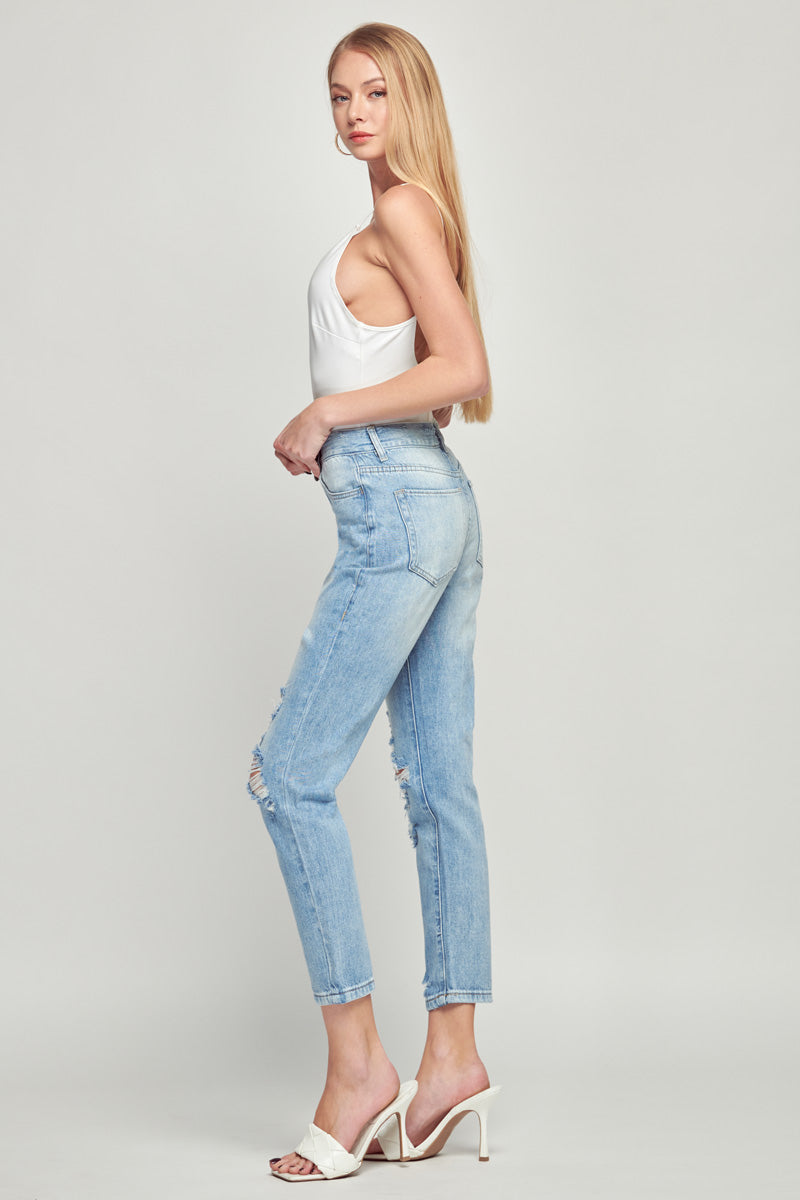 Joey High Rise Mom Jeans