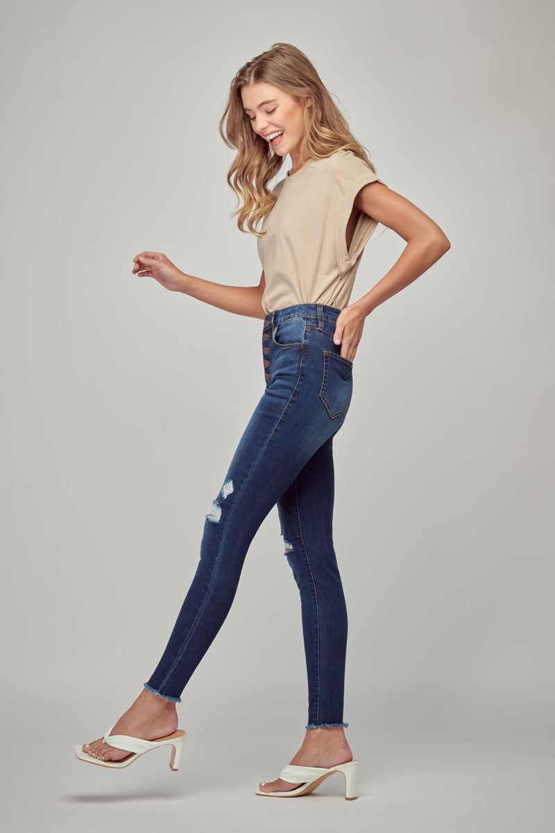 Lisa High Rise Skinny Jeans