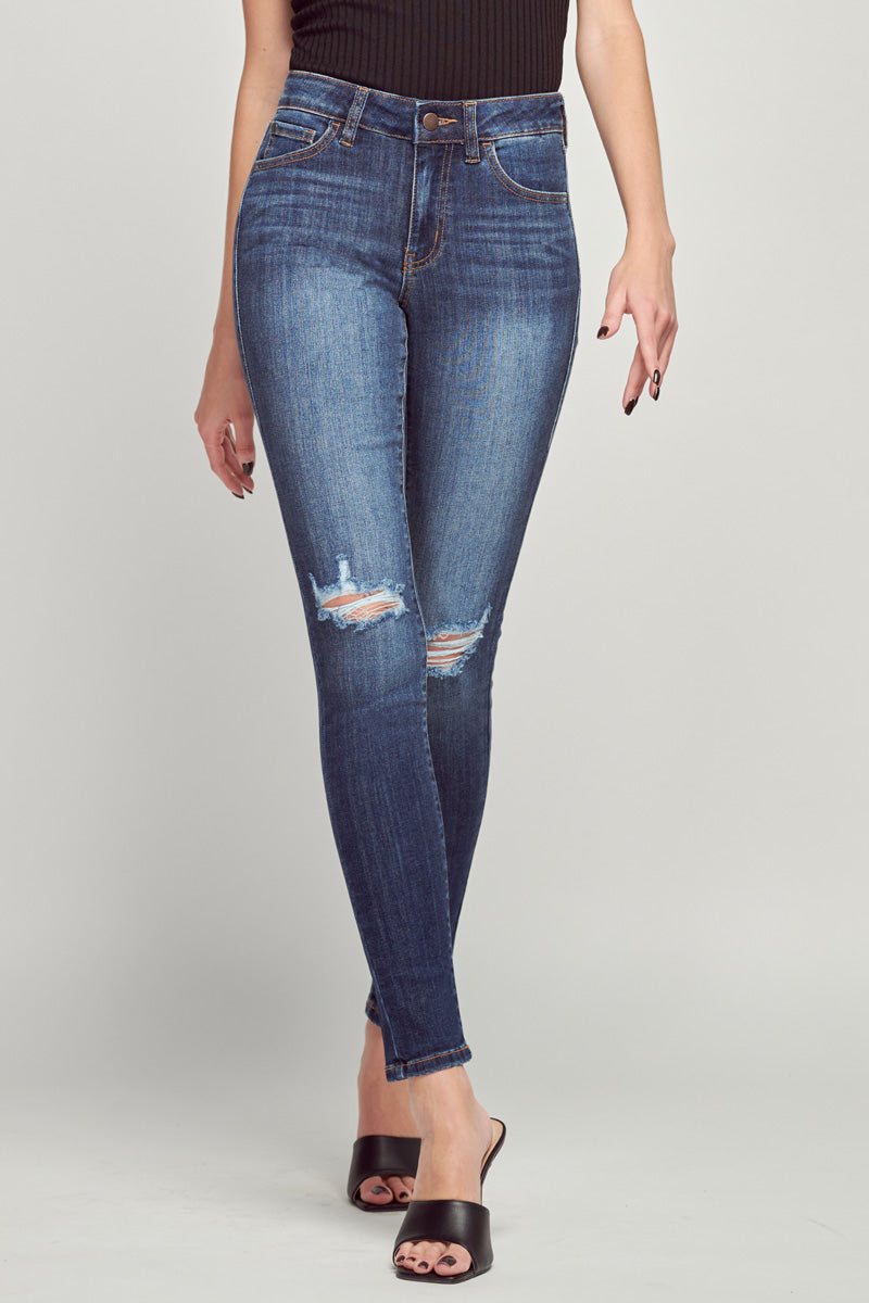 Monica Mid Rise Ankle Skinny Jeans