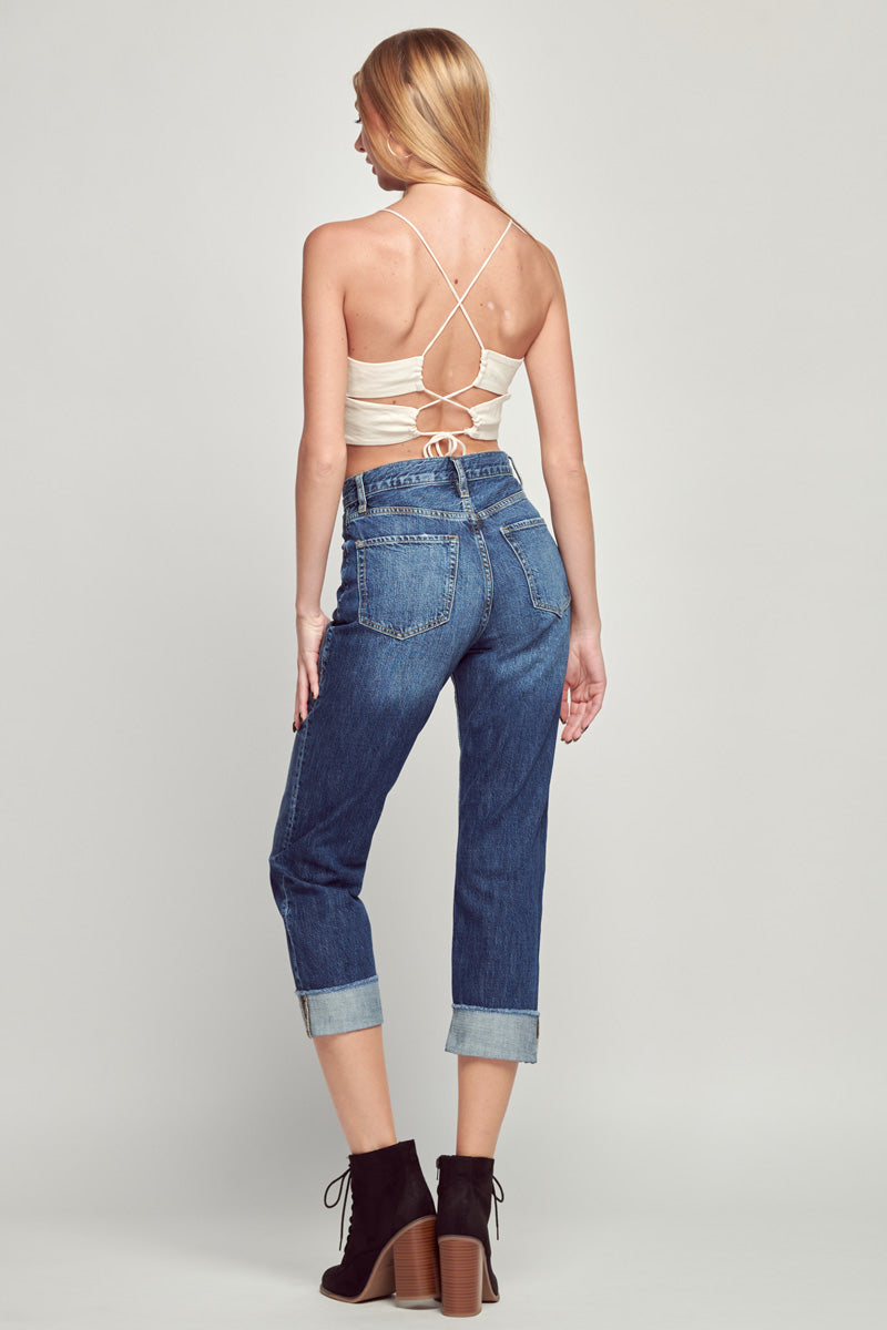 Liberty High Rise Straight Jeans